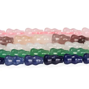 Natuurlijke 8x14mm aventurijn kwarts kralen in kalebasvorm in diverse kleuren voor DIY