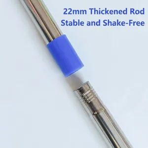 Edelstahl 22mm verdickte Stange für 4m ausziehbaren Chenille-Staubwedel-Reiniger