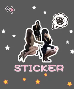 Detailed view of sexy girl stickers wearing stockings for DIY handbook decor