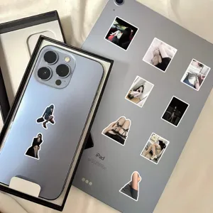 Sexy stockings girl stickers applied on tablet and phone for DIY decoration
