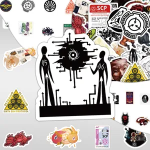 SCP Foundation Graffiti Sticker Set wasserdichte Vinyl Aufkleber fur DIY Laptop Koffer Skateboard.