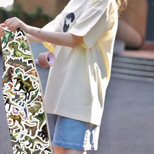 Αυτοκόλλητα δεινοσαύρων για skateboard αδιάβροχα βινυλίου πακέτο Jurassic αυτοκόλλητων ζώων