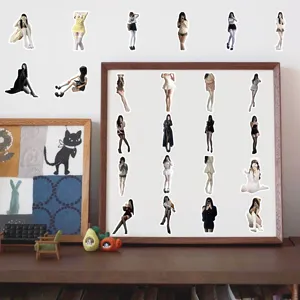 Assorted girl figure stickers for DIY planners, scrapbooking and laptop decoration