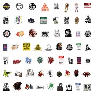 SCP Foundation Graffiti Aufkleber Wasserdicht PVC Kreativ Tagebuch Material DIY Abziehbilder Vinyl Aufkleber Pack