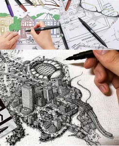 Doppelspitze Fineliner Marker Stifte wasserbasiert Kunst Malerei Stifte für Kinder Skizzieren