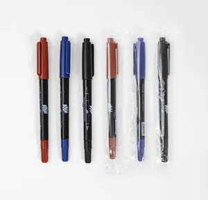 Doppelspitzer Permanentmarker Set, feine und breite Spitzen, bunte Zeichenstifte.