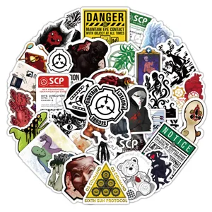 SCP Stiftung Graffiti Aufkleber Set wasserdicht DIY Laptop Skateboard Deko 60 Stk