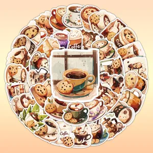 Adesivi Vintage Tazzina Da Caffè Impermeabili Materiale Per Journaling Fai Da Te Adesivi Estetici Per Custodia Telefono Decalcomanie Per Scrapbooking