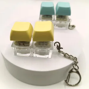 Mechanical keyboard switch keycap keychain, cute decompression fidget toy bag pendant.