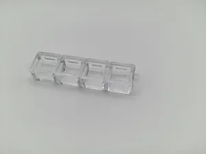 High-quality transparent 4-slot mechanical keyboard switch tester base frame for DIY keychains
