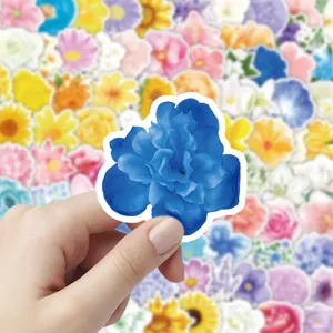 Wasserdichte Blumen Aufkleber ästhetische Pflanzen Sticker für Laptop Tagebuch DIY