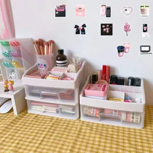 52pcs black pink ins style graffiti stickers cute aesthetic diy journal notebook decor