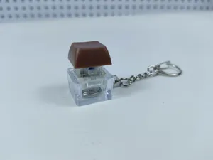 Mechanical keyboard keycap keychain glowing decompression stress relief pendant toy gadget
