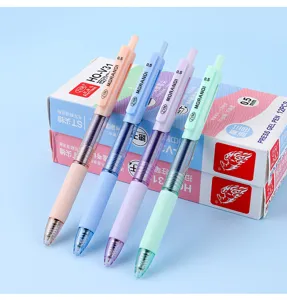 Set di penne gel a scatto colori Morandi 0,5 mm inchiostro a rapida asciugatura scrivente