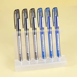Set mit 6 radierbaren Gelschreiber mit 0,5mm Nadelspitze in Schwarz und Blau GP-658