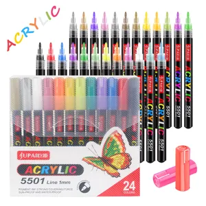 Acrylic Paint Pens Fine Point Permanent Art Markers For Rock Painting Wood Canvas DIY Crafts