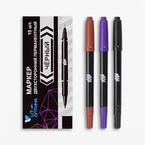 Doppelseitige Permanent-Marker Stifte Set zum Zeichnen, Skizzieren und Malen, 10 Stk.