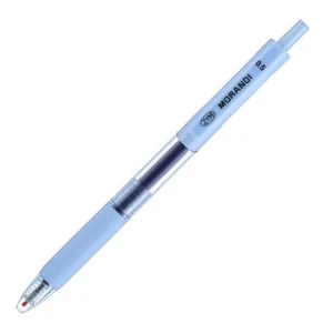 Penna gel a scatto Morandi azzurro minimalista per uso in ufficio ed a scuola