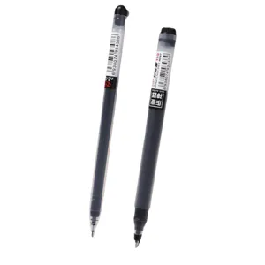 Bolígrafo de gel de secado rápido gran capacidad 0.5mm punta fina escritura fluida bolígrafo