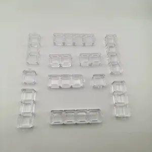 Transparent Mechanical Keyboard Switch Tester Base Keychain Plastic DIY Fidget Clicker Stress Relief Toy Gift