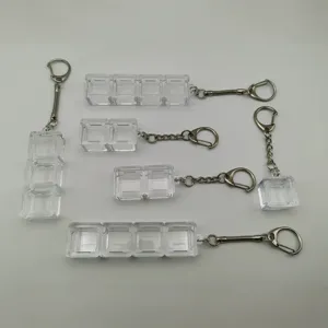 Transparent mechanical keyboard switch tester base fidget toy keychain set accessories