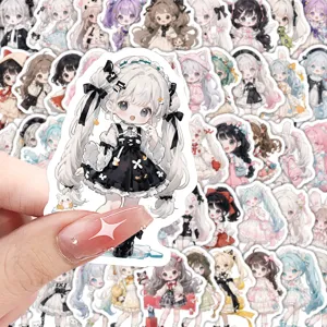 70 Pz Adesivi Ragazza Anime Carino Cartoon Principessa Kawaii Impermeabile Bambini
