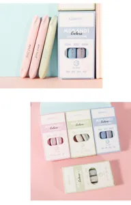 Zachte highlighter set Morandi kleuren pastel schuine punt markeerstiften kantoorartikelen