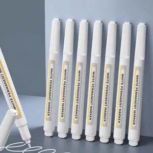 Weißer Permanenter Marker Stift Wasserdicht Feine Spitze Industriell Schnelltrocknend Highlighter Für Kunst Malerei Büro Schreiben