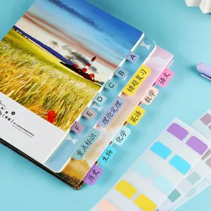 Onglets index autocollants Morandi marque-pages colores pour etudiants fournitures scolaires