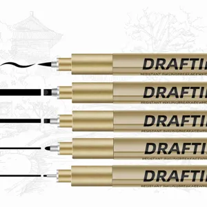 Επαγγελματικό σετ στυλό fineliner με 5 διαφορετικές μύτες για ακριβή καλλιτεχνικό σχέδιο.