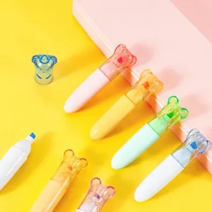 Mini Kristall Tier Textmarker Set Süße Cartoon Katzenpfote Textmarker Für Schüler Tagebuch Zeichnen Schule Bürobedarf