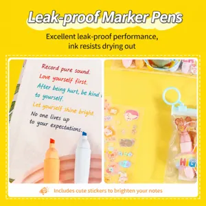 Mini Kristall Katzenklaue Textmarker Set süße Cartoon Schüler DIY Malerei Marker Stift