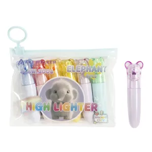 Minisüßes Katzenpfoten Textmarker Set mit Aufbewahrungsbeutel für Schüler und DIY Notizen.