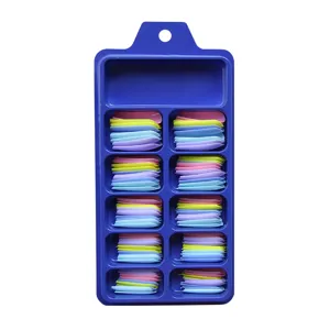 Faux Ongles Ballerine Longs Colorés à Presser Ensemble d'Ongles Cercueil Avec Boîte de Rangement Pour Décoration de Manucure Femme