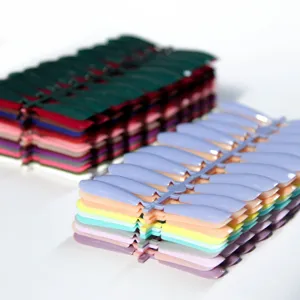 Long Coffin Ballerina False Nail Tips Solid Color Glossy DIY Manicure Tool For Women Professional Nail Art Accessories