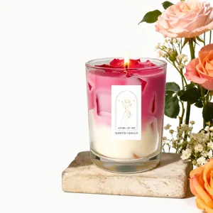 Scented Soy Wax Candle Ice Cube Coffee Cup Aromatherapy Plant Essential Oil Candle For Home Decor Gift