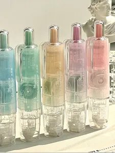 Cute press type dot glue pen translucent colored student stationery high viscosity sticky tape
