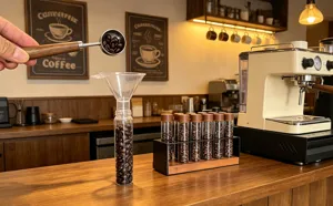 Tubes de stockage de grains de café lot de 12 en verre support de dosage pour expresso
