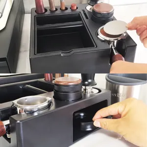 Stazione pressino caffè ABS organizzatore espresso multifunzionale scatola battifondi top