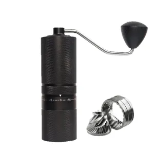 Molinillo de café manual portátil premium con muela de acero para elaboración minimalista