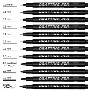 Penna Fineliner Impermeabile Professionale Penna Micro Nera Penna da Disegno Tecnico Per Schizzi Arte Design Scrittura