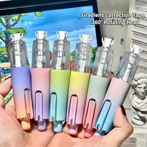 Set nastro correttore push sfumato penna simpatico nastro correttore bianco per scuola e ufficio.