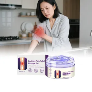 Soothing pain relief massage gel for muscle and joint care, 100g portable body relaxing cream.