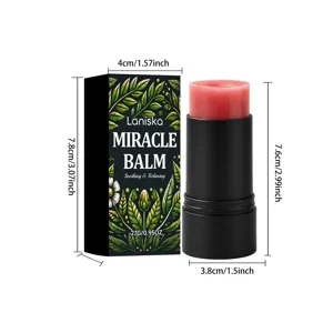 Διαστάσεις του στικ Laniska Miracle Balm για το σώμα με κουτί και μέγεθος δοχείου