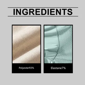 Men's ice silk boxer briefs fabric detail showing 93% polyester and 7% elastane blend.