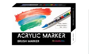 Set de rotuladores acrílicos de 72 colores, pintura de arte graffiti DIY base agua.