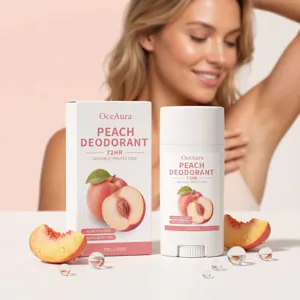 Natürlicher Pfirsich Deodorant Stick Aluminiumfrei Natronfrei Langanhaltendes Antitranspirant Frische Körperpflege