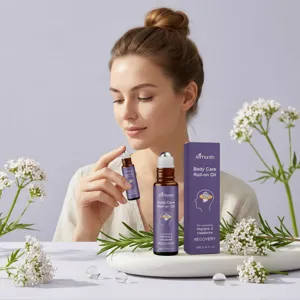 XIMONTH Aceite Roll On De Cuidado Corporal Portátil Aceite Esencial Calmante Y Relajante Para Cuidado Diario De Piel Producto Masaje