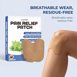 Herbal pain relief patch for knee care, breathable wear and residue-free formula for daily use.
