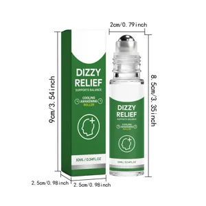 Vista dettagliata del flacone roller rinfrescante per il corpo con la sua confezione verde.